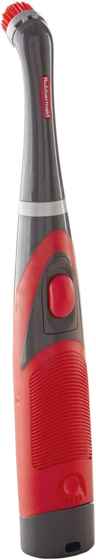Rubbermaid Reveal Cordless Battery Power Scrubber, Gray/Red, Multi